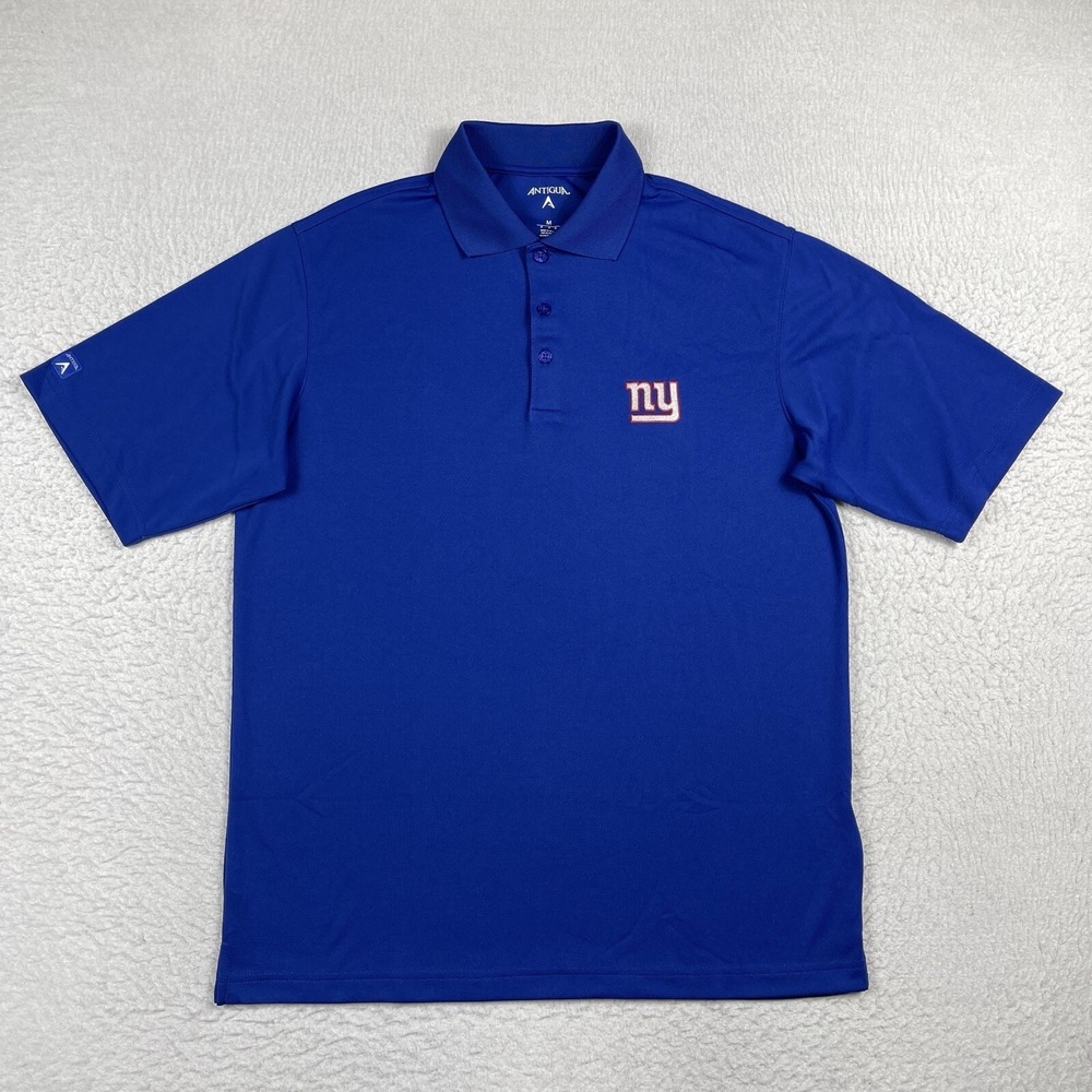 New York Giants Polo Shirt Mens Medium NY NFL NFC East Football Golfer Travel
